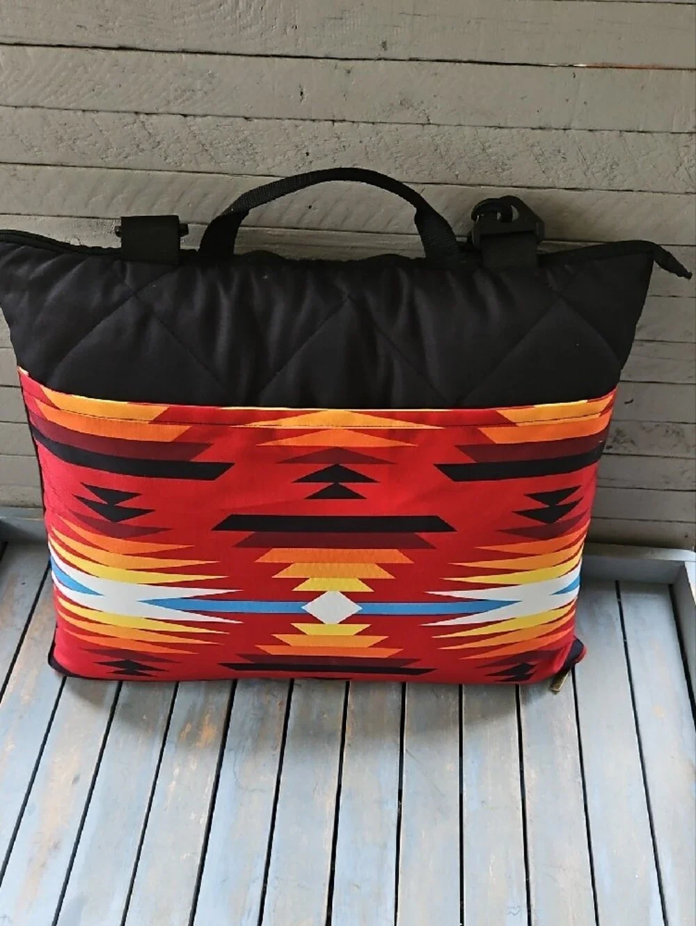 Pendleton Red & Black Southwestern Travel Blanket